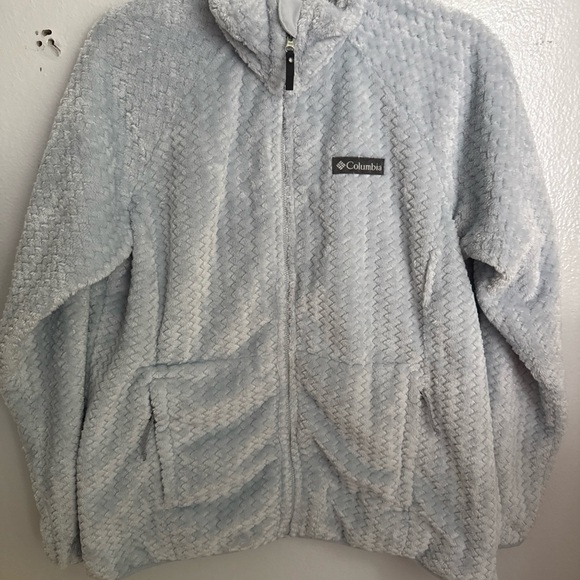 Columbia Soft light blue Textured Fleece - Picture 1 of 10
